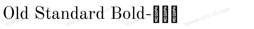 Old Standard Bold字体转换